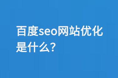百度seo網站優(yōu)化是什么